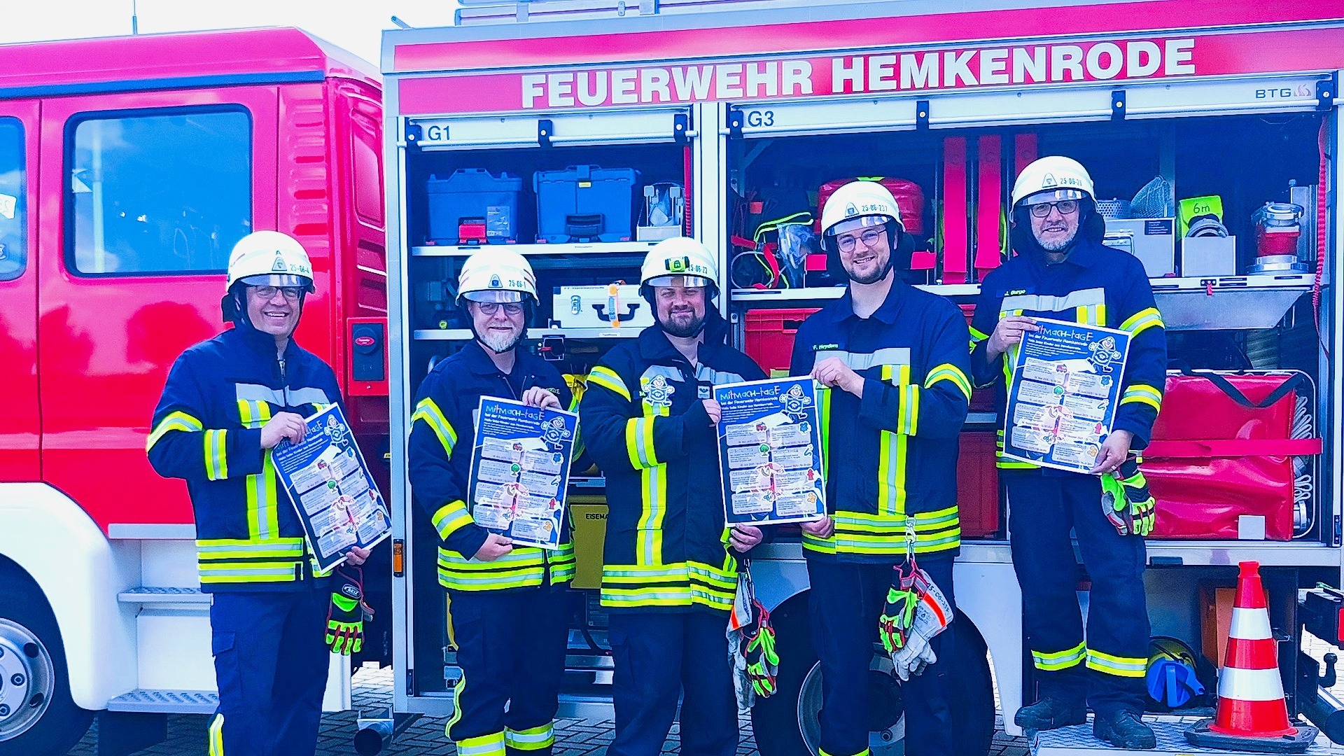Bei der Freiwilligen Feuerwehr Hemkenrode finden ab jetzt einmal im Monat Mitmachtage für Kinder statt.