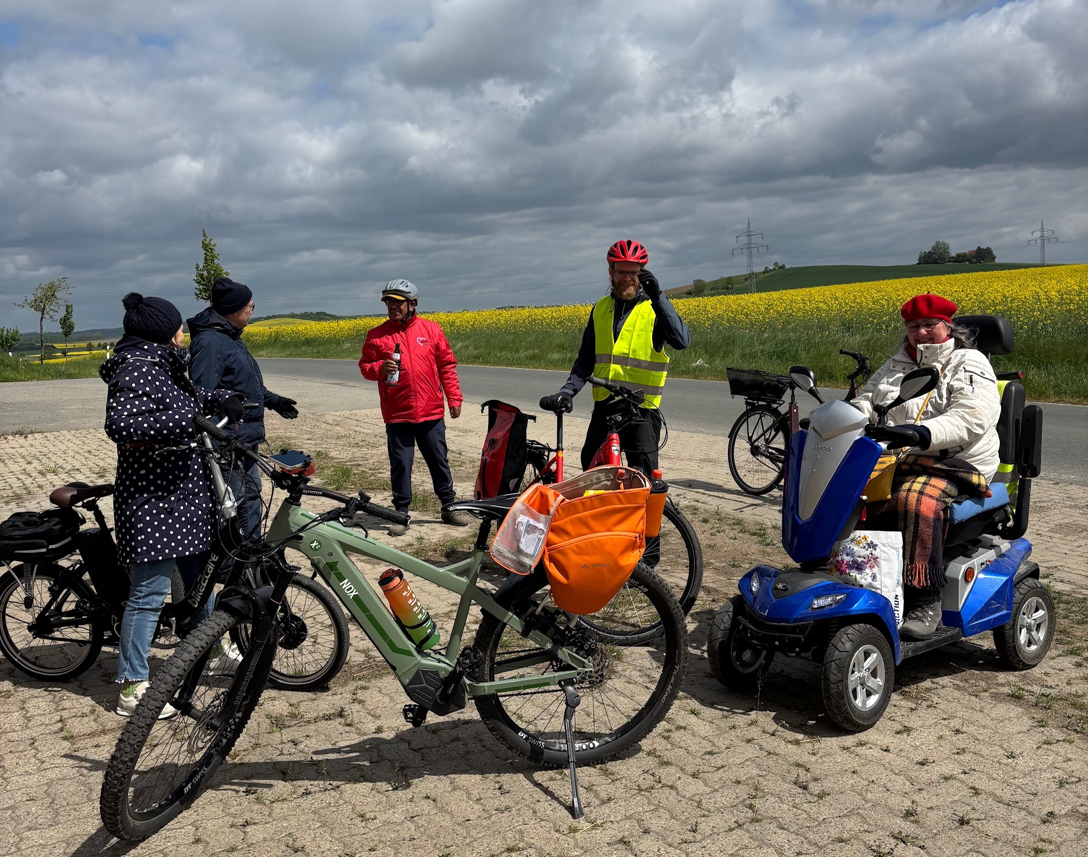 Auf dem Weg nach Achim vom Stadtradeln.