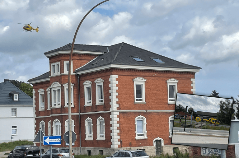 First Responder Einsatz Schöppenstedt mit Rettungshubschrauber