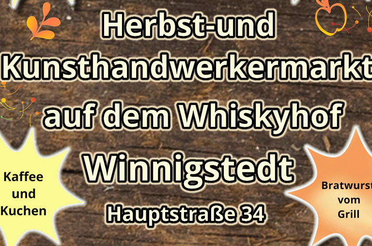 Auf dem Whiskyhof in Winnigstedt findet Ende September zum zweiten Mal ein Herbstmarkt regionalem Handwerk und Essen statt.