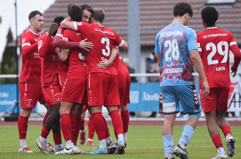 FSV gegen Weiche 3:2, Torjubel