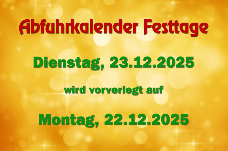 Feiertag 2 Abfuhren ALW AbfallApp