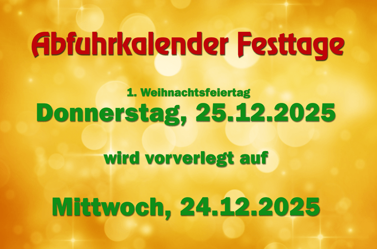 Feiertag 4 Abfuhren ALW AbfallApp