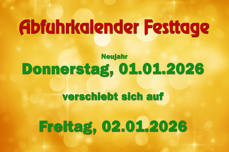 Feiertag 6 Abfuhren ALW AbfallApp